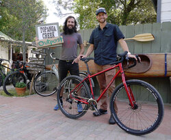 Lee is super stoked about his new Salsa Fargo