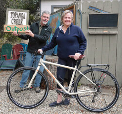 A fun bike for Bianca to go on the bike path, some fire roads, and a little adventure.