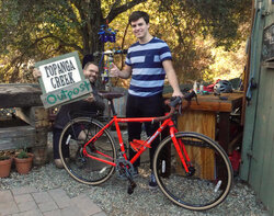 Fitted with the Brooks B17, the Salsa Marrakesh makes one awesome touring bike