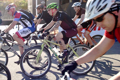 Joshua in one of the races at Sea Otter Classic