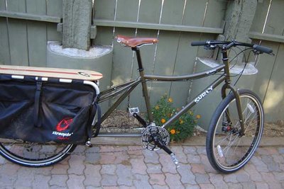 Surly Big Dummy with Xtracycle attachment