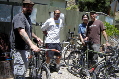 Proud Surly owners gathering at the shop