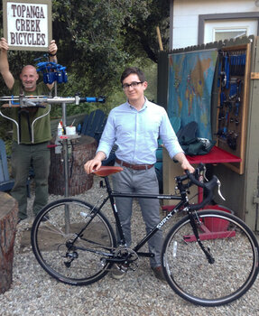 Scott picks up his new Surly Cross Check