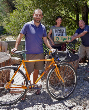 This Dream Tangerine Surly Cross Check will provide Gene years of joy