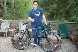 A nice Surly Cross Check with Brooks B17 Special and Tubus rack