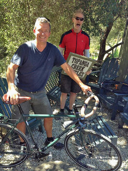 Brian found the perfect bike for him - Surly Disc Trucker customized with Jones bar