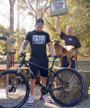 Nick picked an ideal bike for him - a fun and capable Surly Karate Monkey