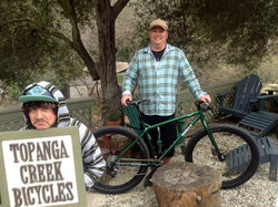 Ken picks up his new Surly Krampus! Gnome is sad to see it go...