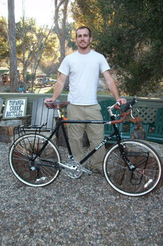 Bobby's ready to do some touring on his new Surly LHT