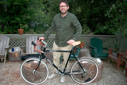 A Surly Long Haul Trucker with the latest Brook's Select Saddle