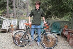 Evan's new Surly LHT is ready for a trip across the US