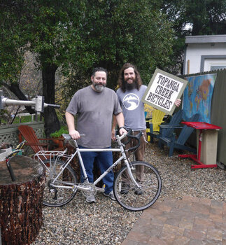 This is one good looking Surly Long Haul Trucker with Brooks Cambium C17 saddle for Michael