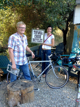 A perfect commuter/travel/touring bike for Rye and his two dogs