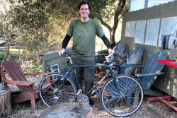 Brian is very happy with the green Long Haul Trucker