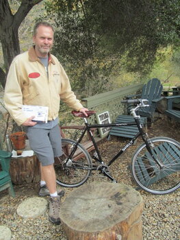 Sam's super custom Surly Long Haul Trucker with Nitto bar, Rohloff hub and a sweet Brooks saddle