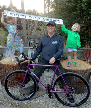 Ken's definitely ready for great journeys ahead on his new Surly Straggler