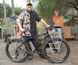 Wyatt and his brother Chris showed up to get a Bridge Club and added a couple of Surly racks and a Moloko bar for the perfect setup.