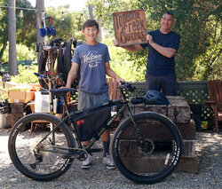 What an awesome dad to get his son this beautiful Bridge Club. This kid will have lots of adventures on and off road.