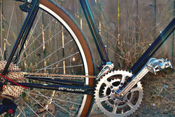 Beautiful Velo Orange Grand Cru crankset on this awesome Cross Check build