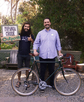 Chris did a lot of work planning his terrific Surly Cross Check - with mostly American made components