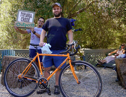 Bob will be commuting and ride the fire roads with his new Surly Cross Check