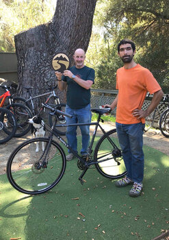 Morgan picks up his new Surly Disc Trucker