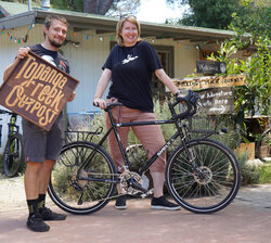 Stephanie's Disc Trucker is awesome - rack, basket, dynamo hub, lighting, and all the fixings