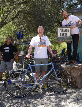 Another awesome Surly Disc Trucker leaves the shop. Here's Norm with his new ride.