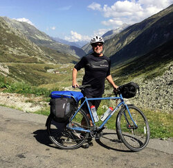 Peter and his new Disc Trucker in Switzerland. We're jealous.