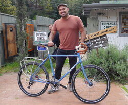 Michael's Disc Trucker fitted with the Tubus Logo rack