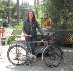 Tricia picks up her new Disc Trucker