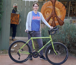 The Pea Lime Disc Trucker is just what Sarah wanted