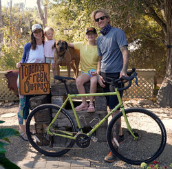 Tyler and the whole family are excited to ride the new Disc Trucker