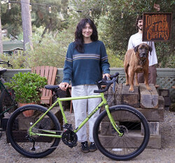 Surly Disc Trucker in Pea Lime green is a very popular bike this year