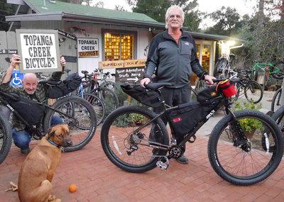 Dan's Surly ECR is fully loaded with frame bag, seat bag and more