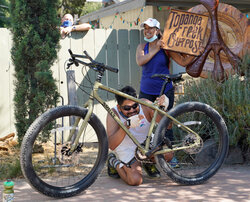 Yadnesh is super excited to pick up his new touring bike, the Surly ECR.