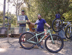 Alex picks up the single speed Surly Karate Monkey