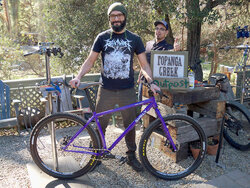 Donkel's awesome purple Surly Karate Monkey