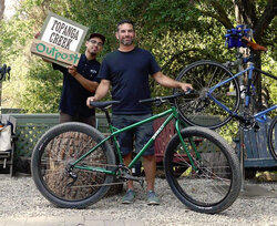 Armando gets a new Surly Krampus to keep his Surly Pugsley company