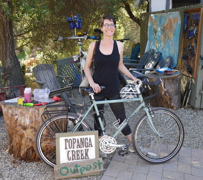 Elysa got the latest Surly Long Haul Trucker which comes in the beautiful blue green color