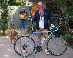 Long Haul Trucker's upright riding position makes it a very comfortable touring bike