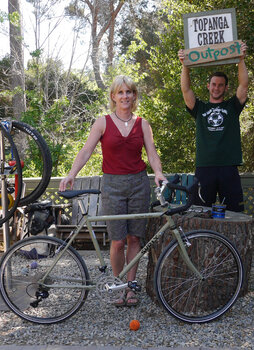 Deborah will be riding her new Surly Long Haul Trucker everywhere she can