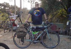 Anthony's Long Haul Trucker is fully loaded to go on lots of adventures