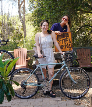 Jenna and her sister Mara did some research and both decided on a Surly Long Haul Trucker. This family knows what they're talking about.