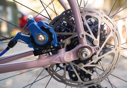 Paul Klamper brake close-up on the custom Surly Midnight Special