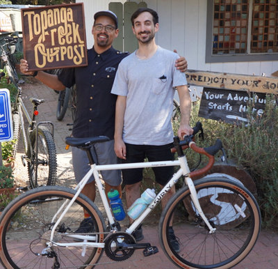 Victor and the shop go way back. Here he is with the new Surly Midnight Special.