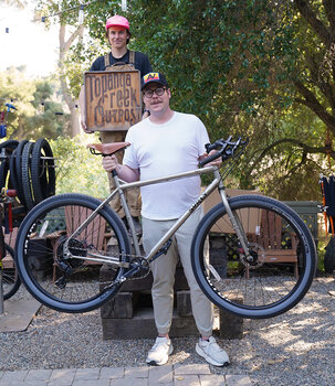 A Brooks B17 leather saddle and Surly Corner Bar make this Ogre super special