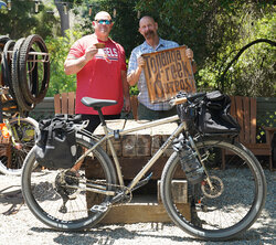 Fitted with Ortlieb panniers and touring gear, we can't wait to hear about all the adventures Grant is about to have on his new Ogre