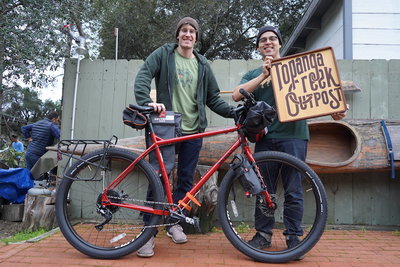 Trevor has big touring plans for his new Surly Ogre