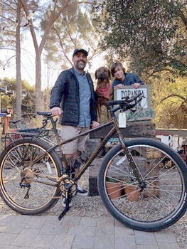 Another Surly Ogre Rover Brown leaving the shop. One of our favorite bikes that's named after our dog Rover.